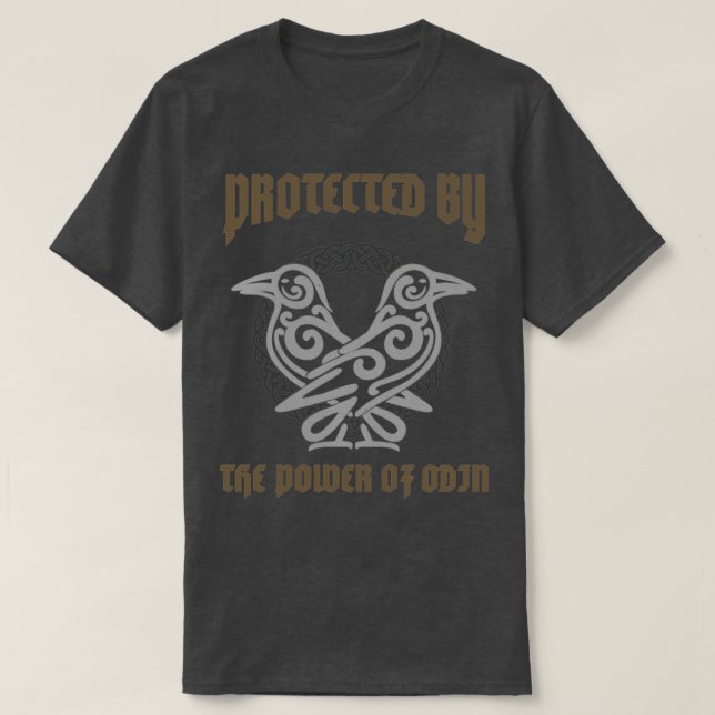 Skyddad av Odin Viking T Shirt (Design framsida)
