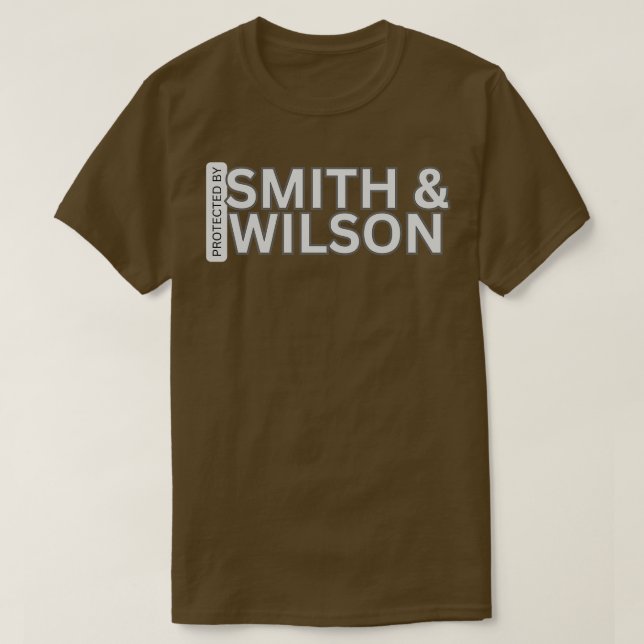 Skyddad av Smith Wilson T Shirt (Design framsida)