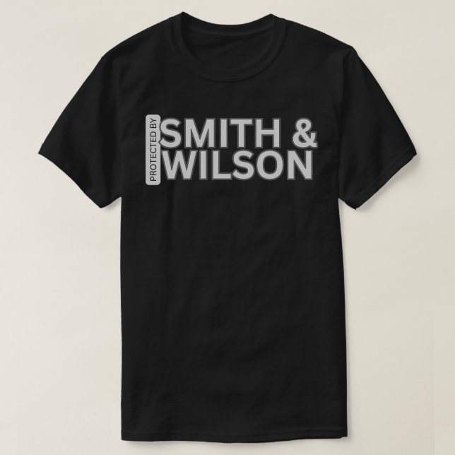 Skyddad av Smith Wilson T Shirt (Design framsida)