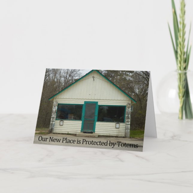 Skyddad av Totems - Lustigt byte av Adress-kort Meddelande (Framsida)