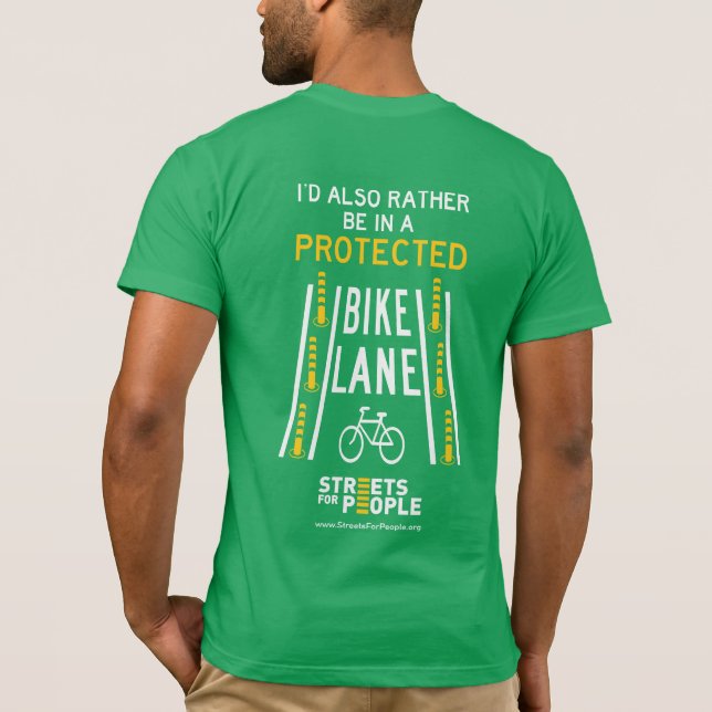 Skyddad bike Lane T Shirt (Baksida)