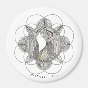 Skyddad Dam Magnet