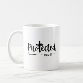 Skyddad - Psalm 91 Bible Verse Scripture Mugg