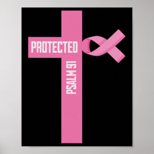 Skyddad Psalm 91 Christian 91st Psalm Bible Brea Poster