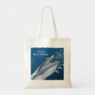 Skyddad Rice's Whales-handväskor Tygkasse