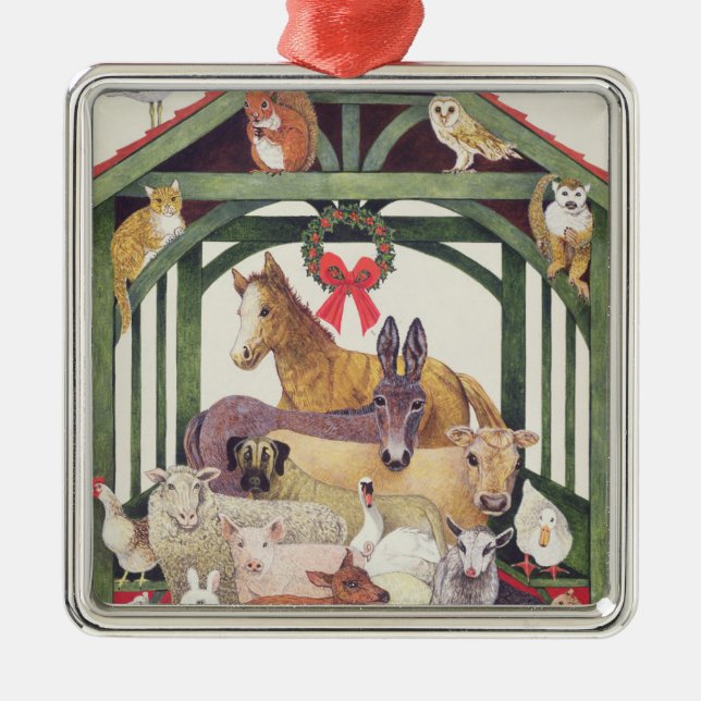 Skyddadt Julgransprydnad Metall (Framsidan)