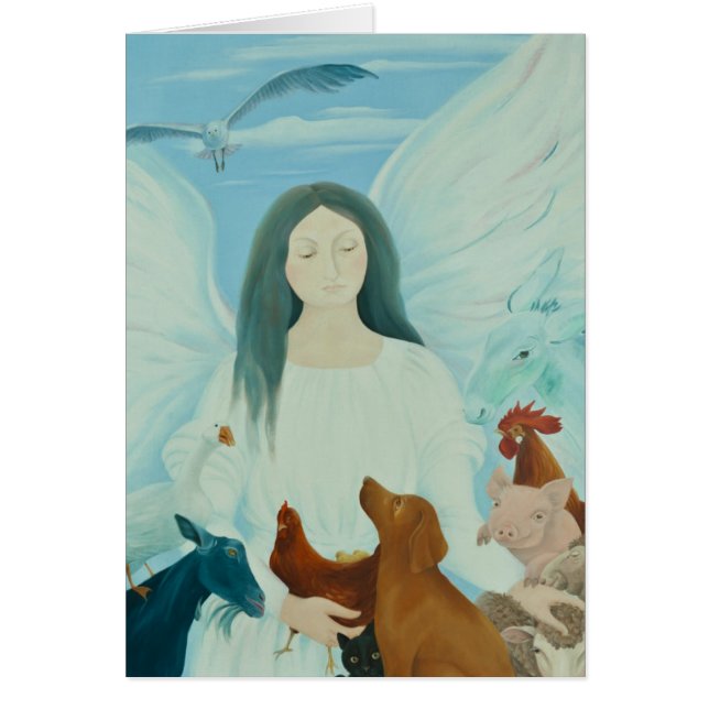 Skyddande ängel 2012 hälsningskort (Framsidan)