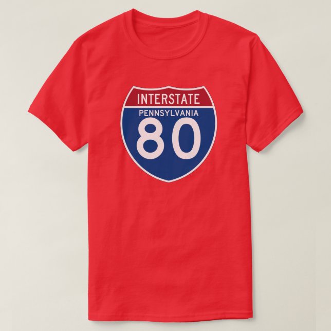 Skyddar den Interstate huvudvägen för Pennsylvania Tee (Design framsida)