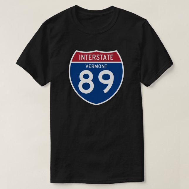 Skyddar den Interstate huvudvägen för Vermont VT T Shirt (Design framsida)