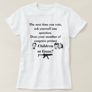 Skyddar din kongressmedlem barnen eller... t shirt