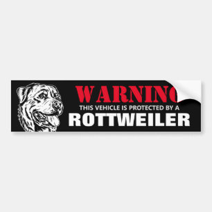 Skyddas av en Rottweiler Bildekal