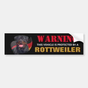 Skyddas av en Rottweiler Bildekal