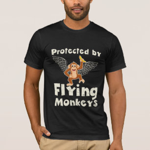 Skyddas av flygande apor t shirt