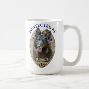 Skyddat av den holländska herden kaffemugg