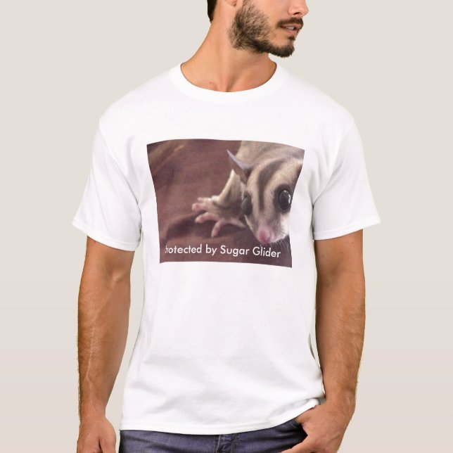 Skyddat av sockerglidflygplanet som VARNAR T Shirt (Framsida)
