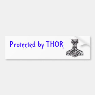 Skyddat av Thor Bildekal