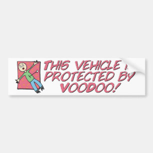 Skyddat av Voodoo Bildekal