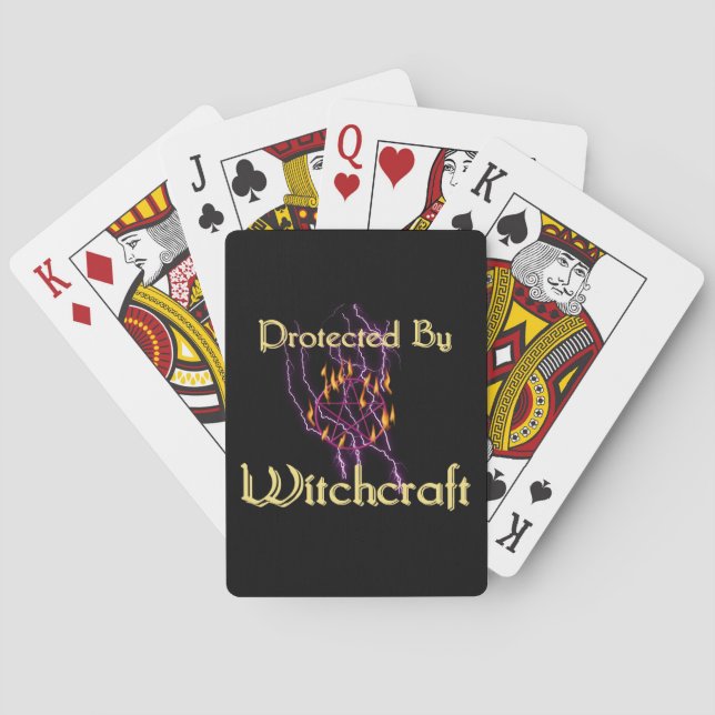 Skyddat av Witchcraft Spelkort (Baksidan)