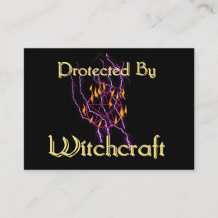 Skyddat av Witchcraft Visitkort