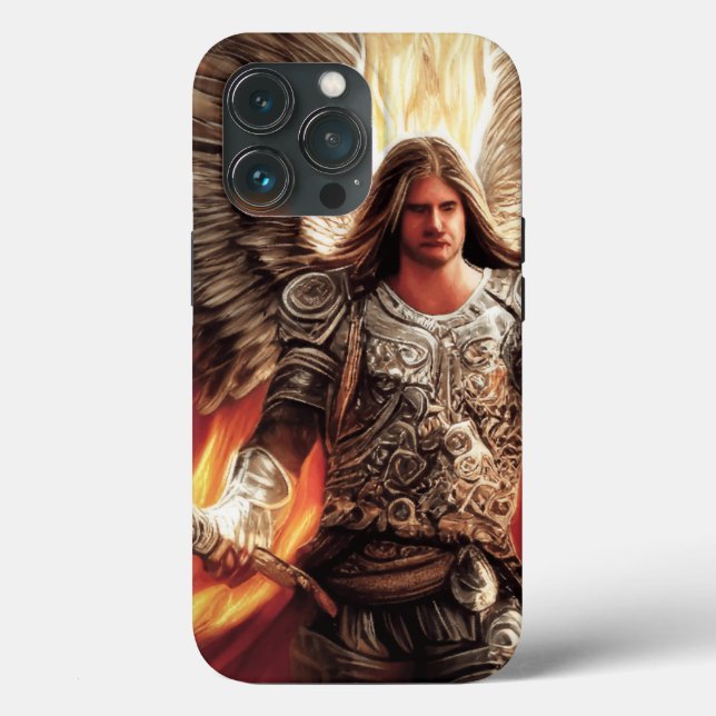 Skyddsängel i Orange av vattenfärg i vattenkraft (Baksida )