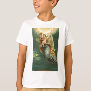 Skyddsängel och baby Jesus Tee