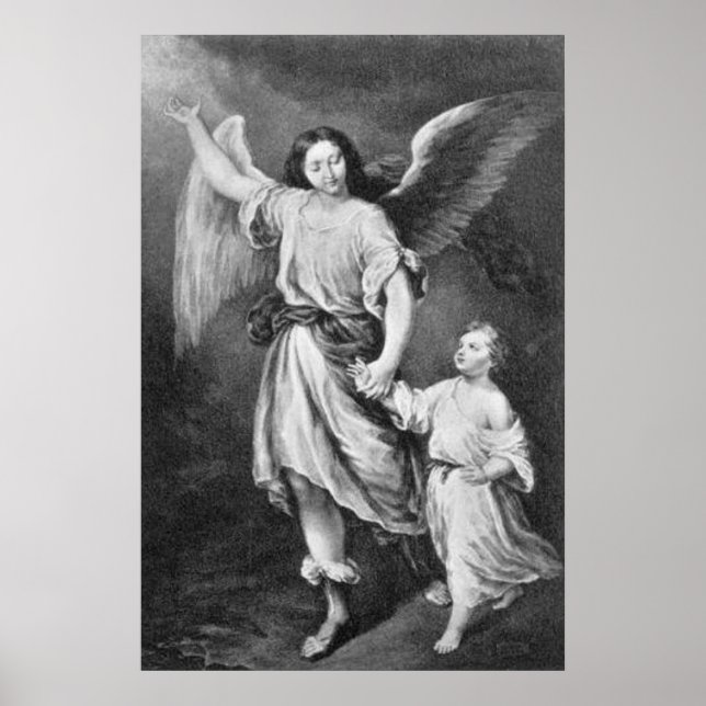 Skyddsängel Och Barn Poster (Framsidan)