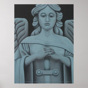 Skyddsängel på arbetstrycket poster