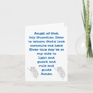 Skyddsängelnotecard Kort