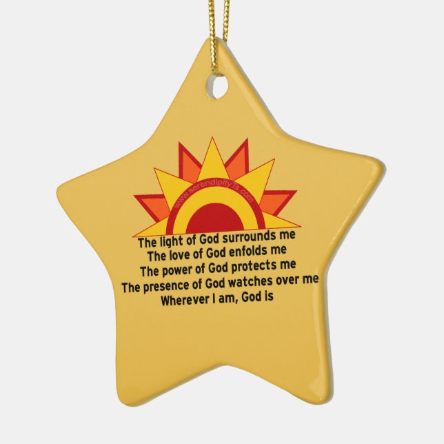 Skyddsbön Julgransprydnad Keramik (Vänster)