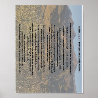 Skyddsdeklaration för Psalm 121 Poster
