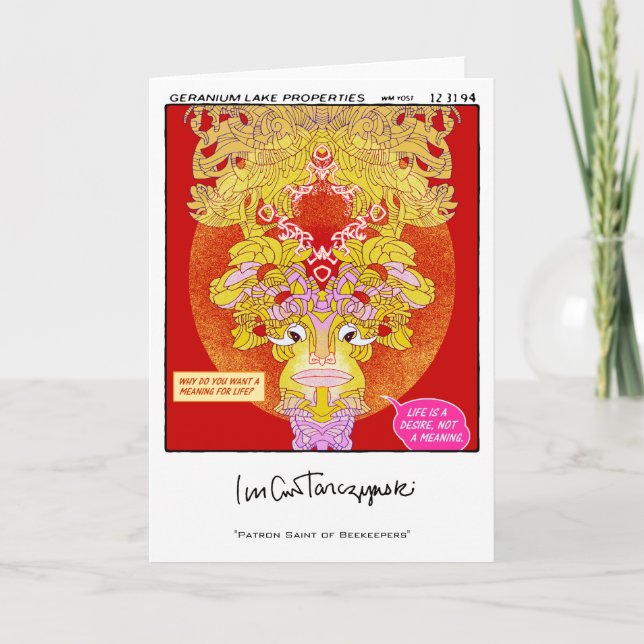 Skyddshelgon av Biskötare Kort (Framsida)