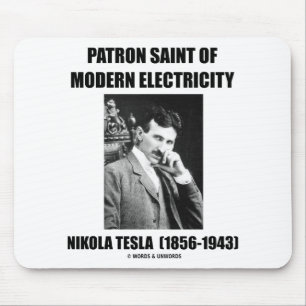 Skyddshelgon av modern elektricitet (Nikola Tesla) Musmatta