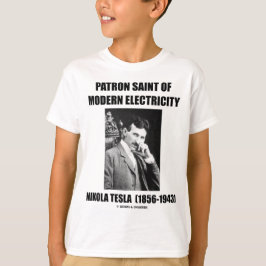 Skyddshelgon av modern elektricitet (Nikola Tesla) T-shirt