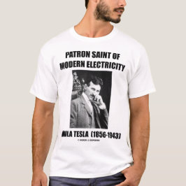 Skyddshelgon av modern elektricitet (Nikola Tesla) Tee