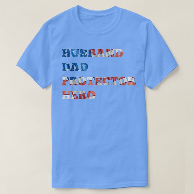 Skyddshjälten make pappa t shirt (Design framsida)