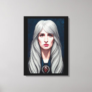 Skyddskomponenten "Elder Witch Fantasy" Canvastryck