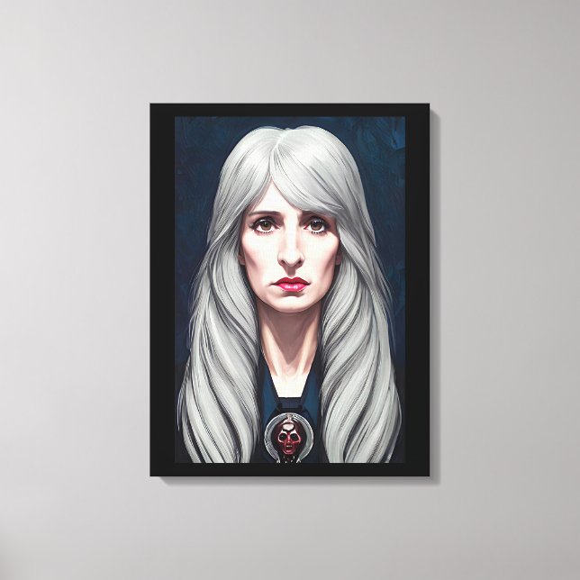 Skyddskomponenten "Elder Witch Fantasy" Canvastryck (Framsida)