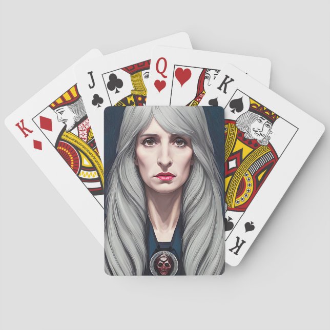 Skyddskomponenten "Elder Witch Fantasy" Casinokort (Baksidan)