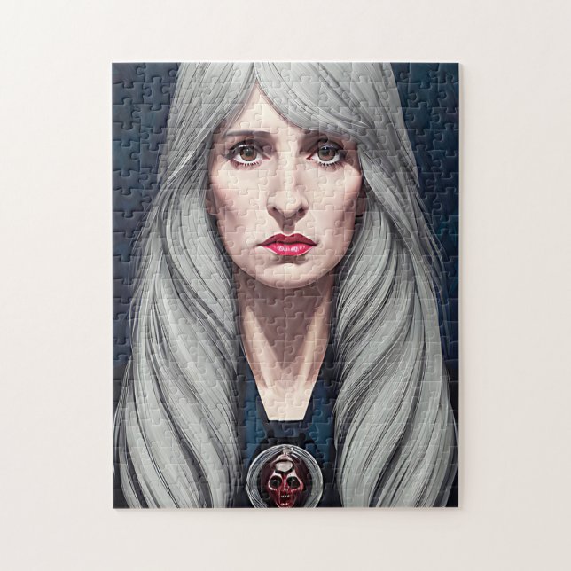 Skyddskomponenten "Elder Witch Fantasy" Pussel (Vertikal)