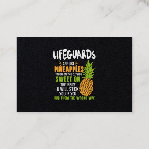Skyddsmedel är som ananas. visitkort