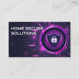 Skyddspad Lock Shield Teknikbakgrund Visitkort