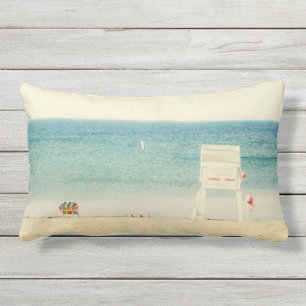 Skyddsställ Sandy Beach Utomhus Lumbar Pillow Lumbarkudde