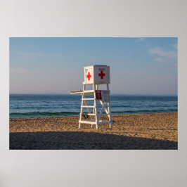 Skyddsstol på stranden poster