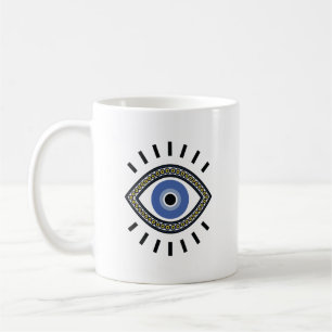 Skyddssymbol för Onde öga, blå öga Kaffemugg