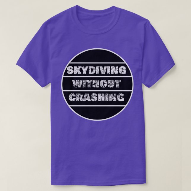 Skydiv utan krasch-design t shirt (Design framsida)
