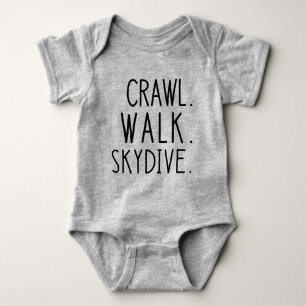 Skydive Baby, Crawl Walk Skydive T Shirt