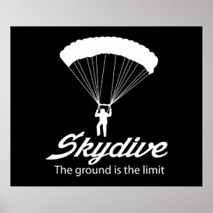 Skydive det slipat är begränsa poster