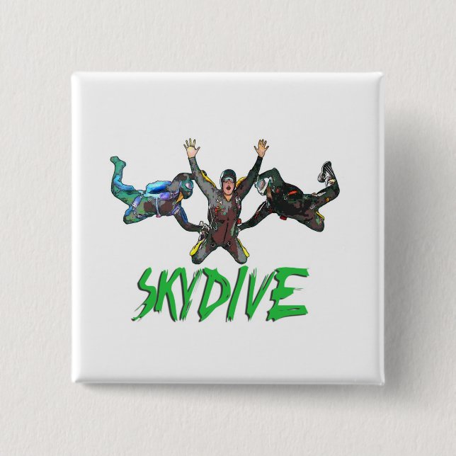 Skydive - grön text knapp (Framsida)