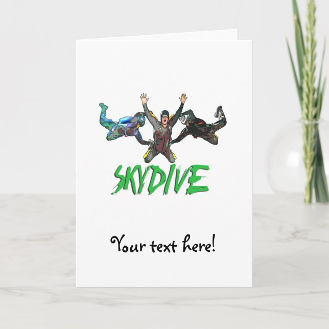 Skydive - Grönt Kort (Framsida)