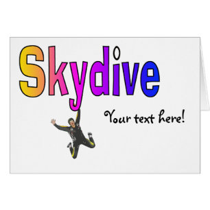 Skydive Hälsningskort